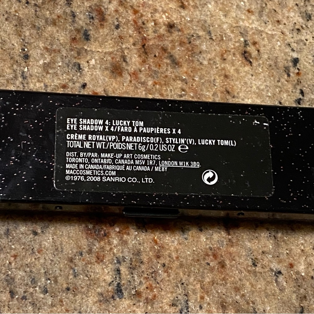 MAC Cosmetics Hello Kitty Lucky Tom cream purple brown eye shadow makeup palette - Picture 2 of 5